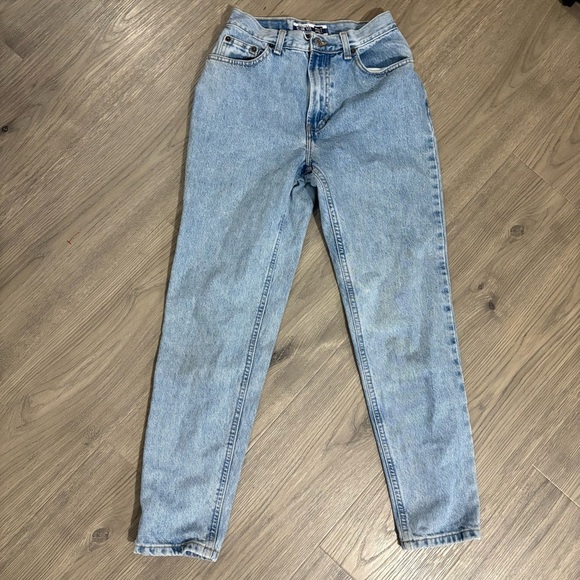 Vtg 80’s Gap Denim Slim Fit High Rise Jeans Sz 4 Ankle Light Wash 90s Retro - Picture 1 of 11